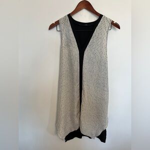 Melissa Nepton Black and White Dotted Top Size M